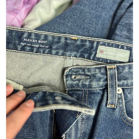 AG Adriano Goldschmied Alexxis Boot High Rise Vintage Boot Jeans Denim Size 28R - Picture 3 of 5